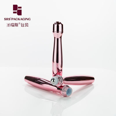 Купить SRS8447-15ML Блестящий флакон-роллер из PETG цвета розового золота для упаковки сыворотки для глаз Производство в сети
