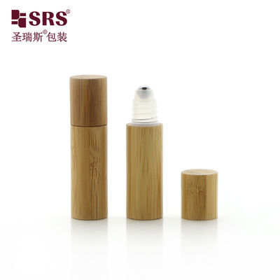 Купить Пустой роллерный флакон для масляных смесей BPP(S)-5ML с бамбуковым корпусом, внутренней частью из полипропилена и шариком из нержавеющей стали Производство в сети