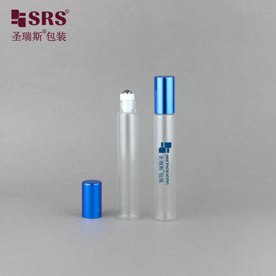 Купить BLP ((S-A) -10ML Прозрачная стальная роликовая шариковая стеклянная бутылка тонкая стена с алюминиевой металлической крышкой Производство в сети