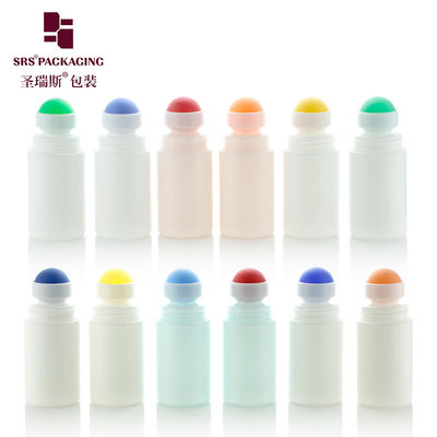 Купить RPPC-60ml Инъекционная PP PCR бутылка с роликовым шаром с плоской крышкой, купольной крышкой, ребристой крышкой Производство в сети