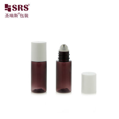 Купить PET18-15ML 20ML Полупрозрачный фиолетовый пластиковый роллер-флакон из ПЭТ для сыворотки после бритья Производство в сети