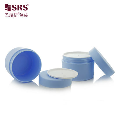 Купить SRSJK-150g Мат Blue PP Пластиковая двойная стена банка переработанная для упаковки для ухода за волосами Производство в сети