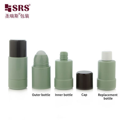 Купить RPPE(P)-50ML Пустой матовый внутренний флакон цвета хаки для дезодоранта с роликовым аппликатором, емкость 50 мл, для дезинфекции Производство в сети
