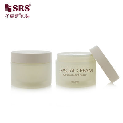 Купить SRSJK-250г Экологически чистая матовая прозрачная пластиковая банка для крема, лабораторная банка с двойными стенками, круглая цилиндрическая форма, упаковка для косметики Производство в сети