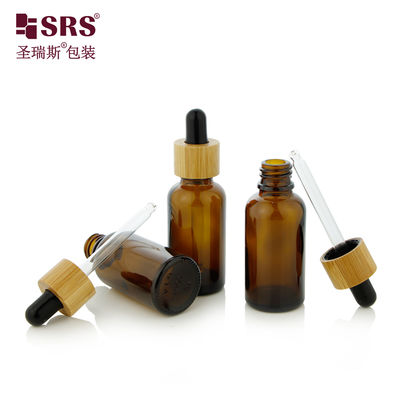 Купить Eco Friendly Bamboo Cap Glass Bottles Dropper for Essential Oil Производство в сети