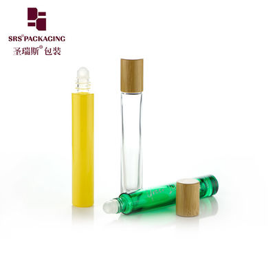 Купить GB1-10ml Пустое покрытие стеклянной рулой на аппликатор бутылки 10ML с бамбуковой крышкой Производство в сети