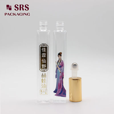 Купить GB2-10ml Квадратный парфюмерный стеклянный роликовый балловый контейнер Пустой с 3D-печатью Производство в сети